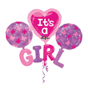 It's a Girl buket - folija balon - MojaZabava.si
