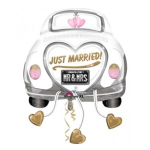 Just married Wedding car folia balon - MojaZabava.si