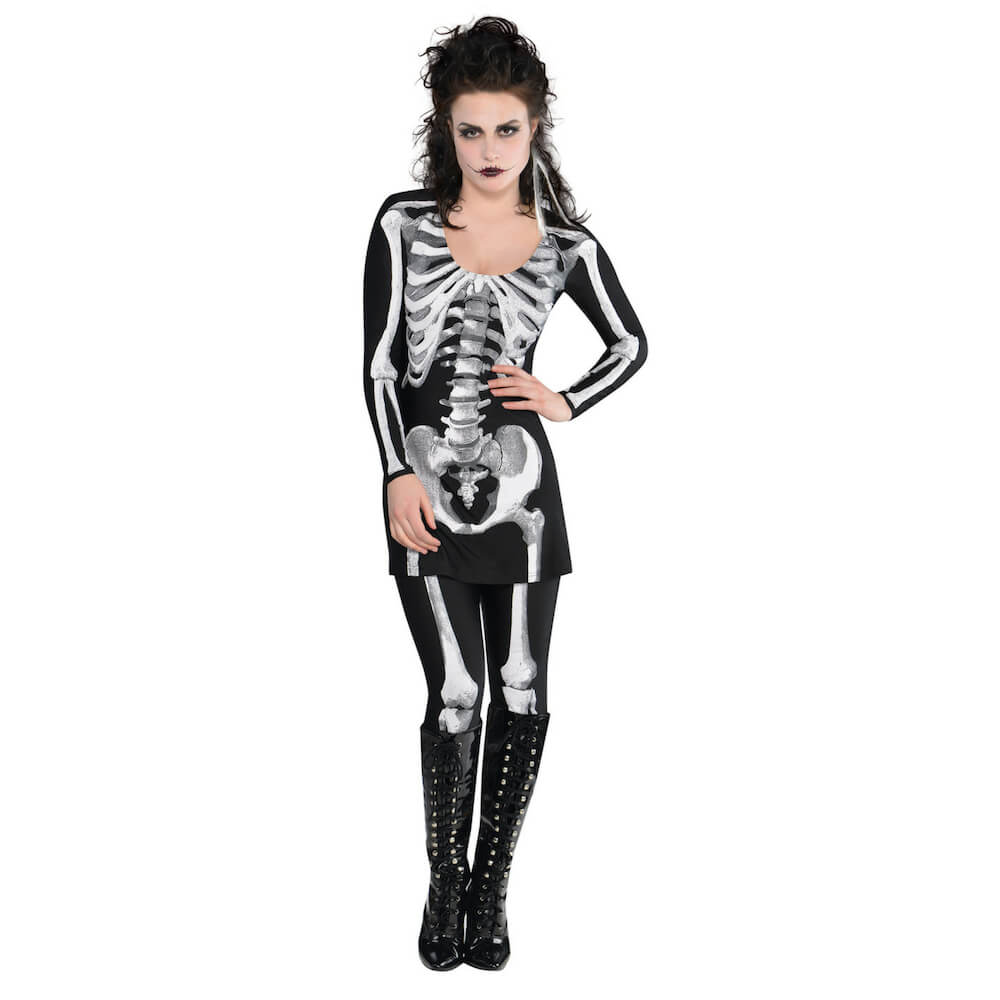 Kostum Lady Skeleton - L - MojaZabava.si