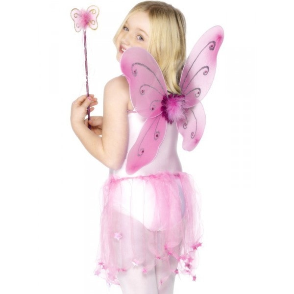 Metuljeva krila-kostum - Pink - MojaZabava.si