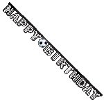 Nogomet napis Happy birthday copy - MojaZabava.si