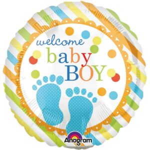 Welcome Baby Boy folija balon - MojaZabava.si