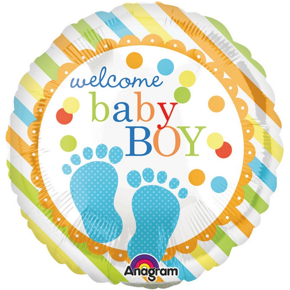 Welcome Baby Boy folija balon - MojaZabava.si