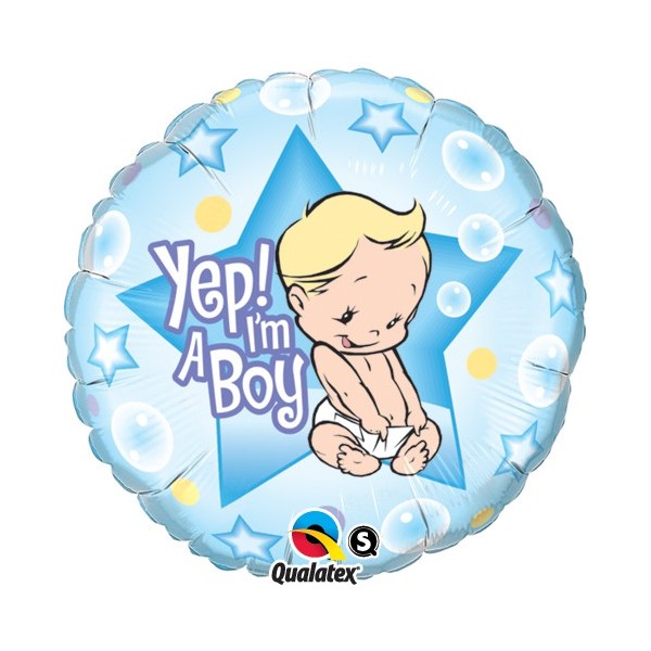 Yes! Im a Boy folija balon - MojaZabava.si