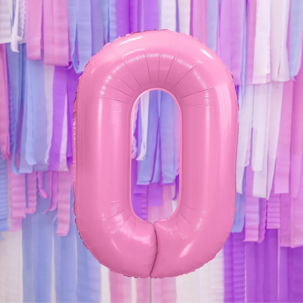 Balon številka 0-Pink - slika 2