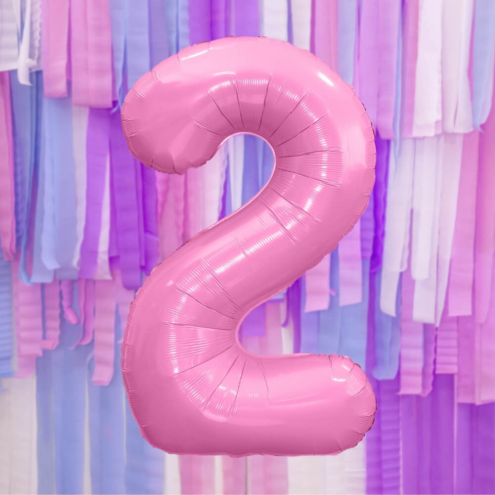 Balon številka 2 pink - slika 2
