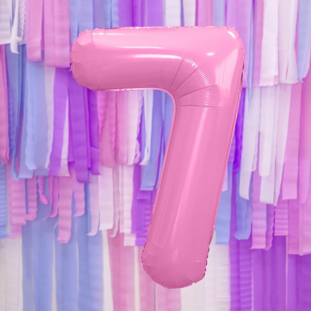 Balon številka 7 pink - slika 2