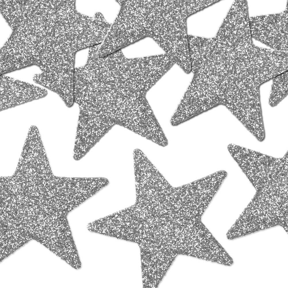 Konfeti srebrni-Star - slika 3