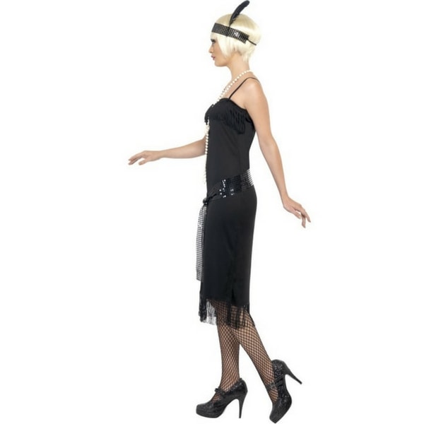Kostum FLAPPER črn - L - slika 2