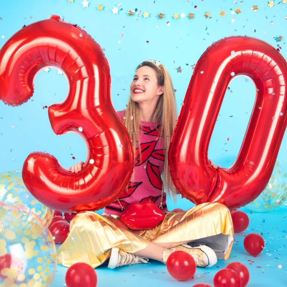 Balon številka 2 rdeča - slika 2