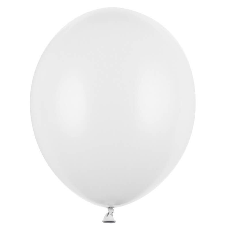 Baloni pastel Beli - 100 balonov (zrak) - MojaZabava.si