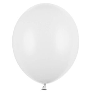 Baloni pastel Beli - 10 balonov - MojaZabava.si