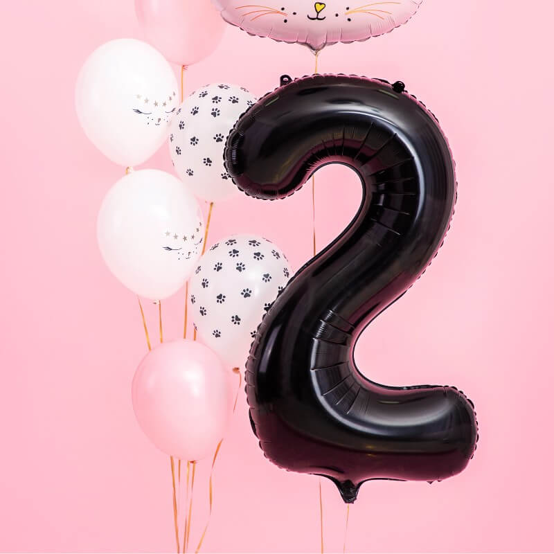 Balon številka 2 črn - slika 2