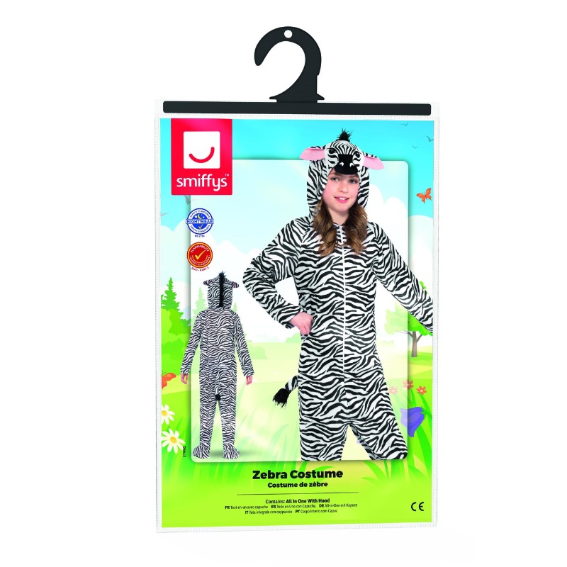 Pustni kostum Zebra - S (4-6y) - slika 4