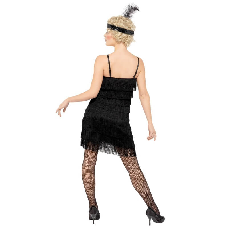 Kostum Flapper-črn - S - slika 4