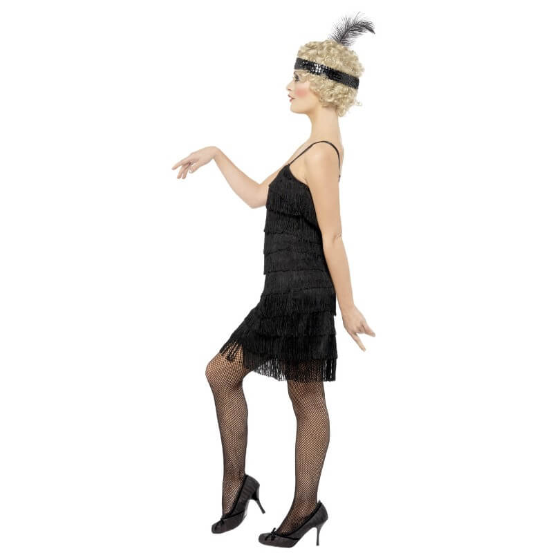 Kostum Flapper-črn - M - slika 3