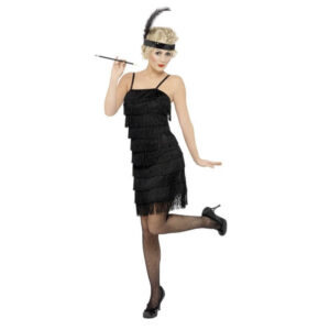 Kostum Flapper-črn - M - MojaZabava.si