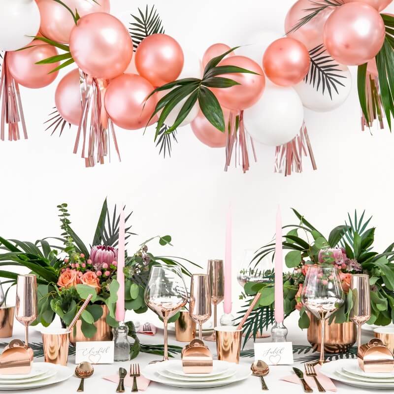 Baloni metalik Rose Gold - slika 2