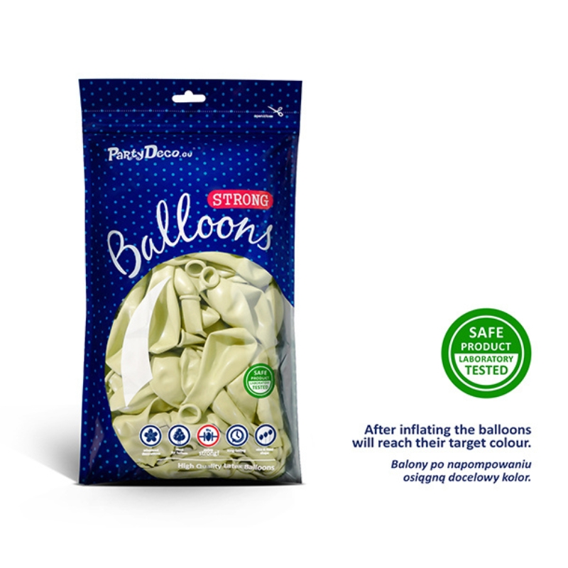 Baloni Pastel Light Cream - 100 balonov - slika 2