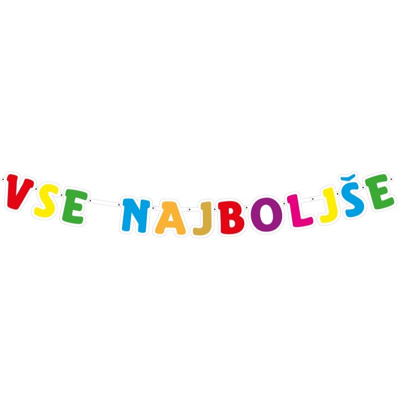 Napis Vse najboljše - MojaZabava.si