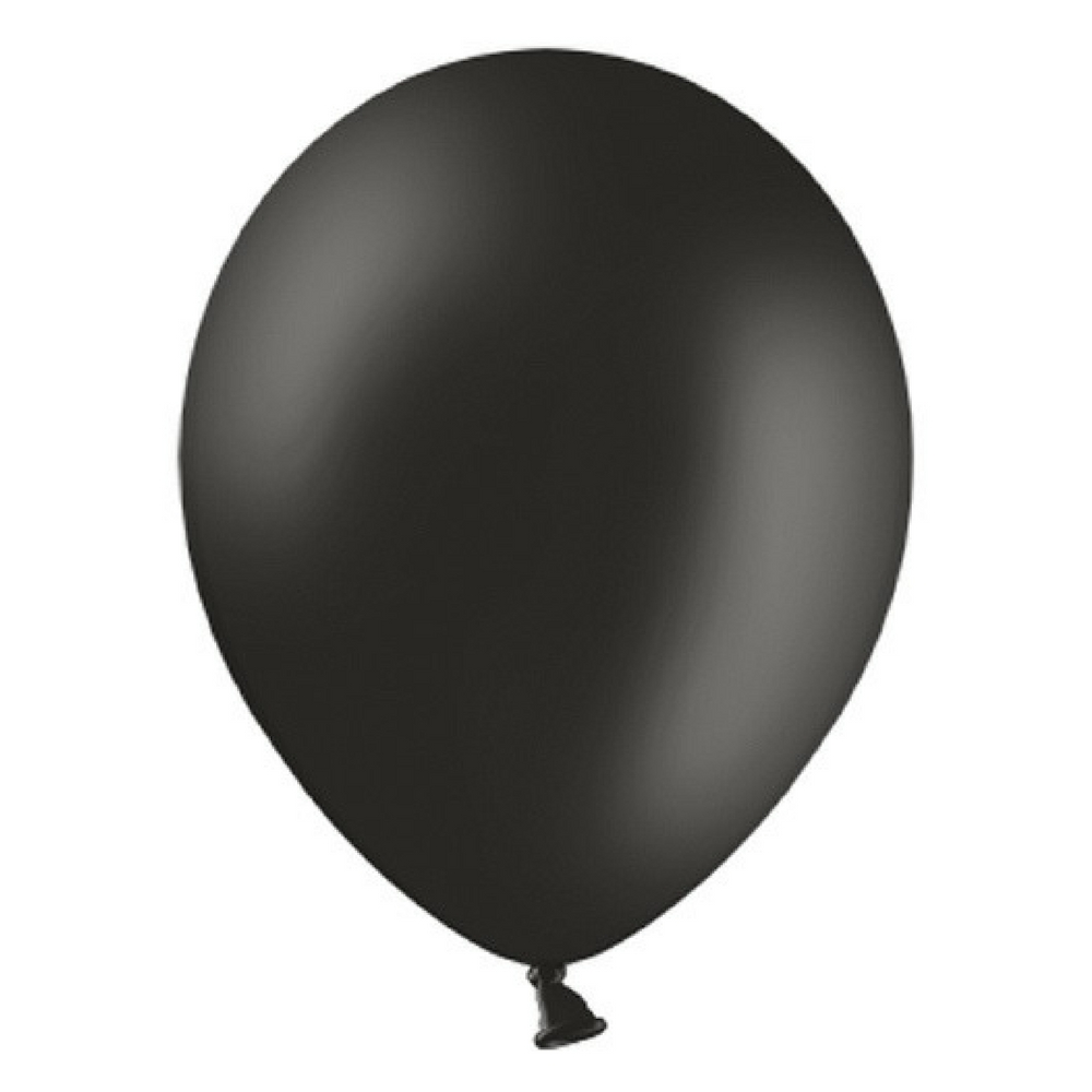Baloni pastel Črni - 100 balonov (helij) - MojaZabava.si