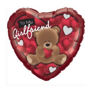 Balon folija - To my girlfriend bear - MojaZabava.si