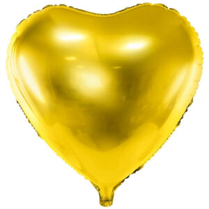 Balon folija Srce-Gold - MojaZabava.si