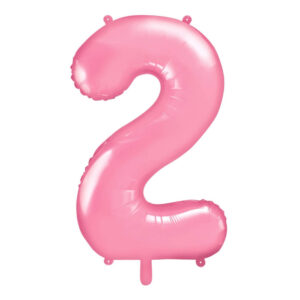 Balon številka 2 pink - MojaZabava.si