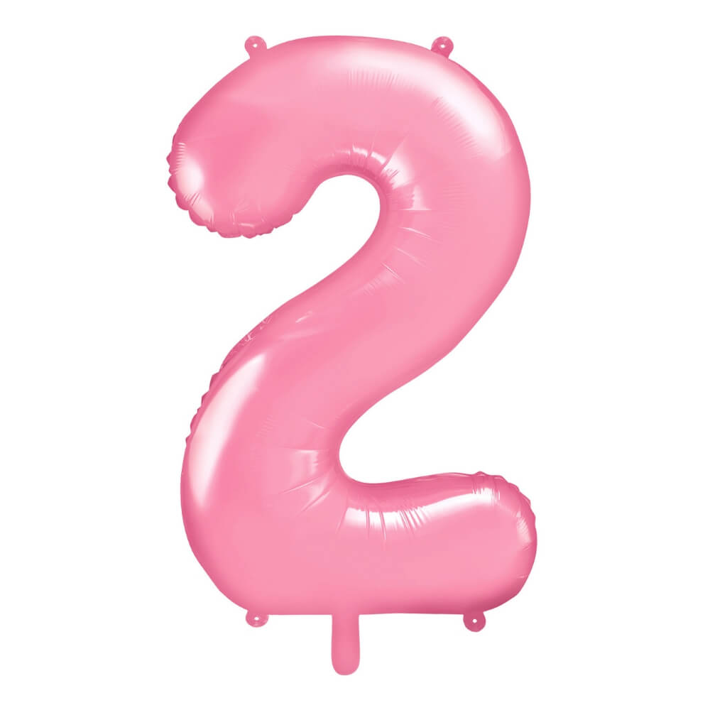 Balon številka 2 pink - MojaZabava.si