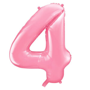 Balon številka 4 pink - MojaZabava.si