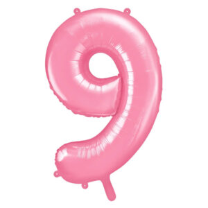 Balon številka 9 pink - MojaZabava.si
