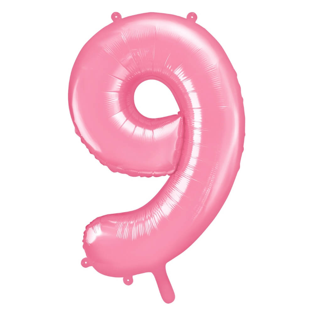 Balon številka 9 pink - MojaZabava.si