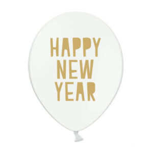 Baloni Happy New Year-Beli - MojaZabava.si