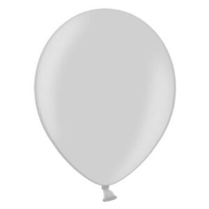 Baloni metalik Srebrni - 10 balonov - MojaZabava.si