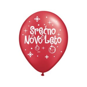 Baloni Srečno Novo leto - Rdeča - MojaZabava.si