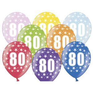 Baloni za 80 rojstni dan - MojaZabava.si